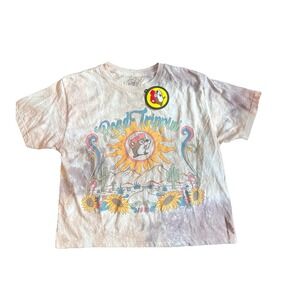 NWT Buc-ees Tie Dye Cowboy Country Western Shirt Womens  Size Small Bucees